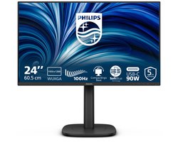 Philips 3000 series 24B2U3301D/00 computer monitor 61,2 cm (24.1") 1920 x 1200 Pixels WUXGA LCD Zwart