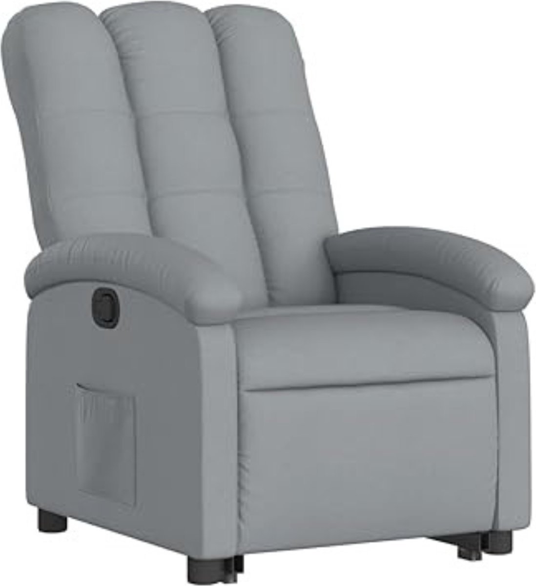 Thuys – Sta Op Stoel Elektrisch – Relaxfauteuil Verstelbaar – Armstoel Voor Ouderen – 70 x 93 x 101cm – Lichtgrijs