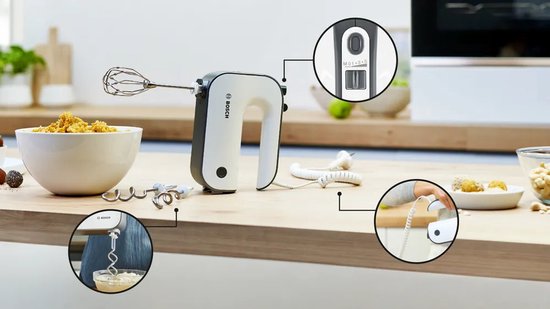 Bosch MFQ49300 - Handmixer - 850W - Wit/Zilver van Bosch — afbeelding 4