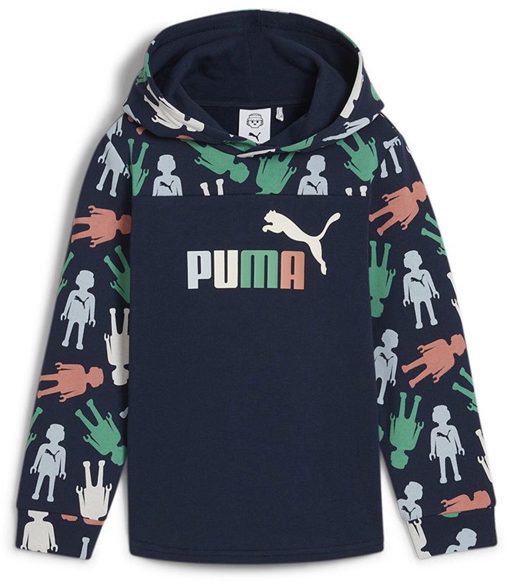 Puma X Playmobil Hoodie 4-5 Years Jongens Marineblauw