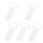 Voarge Parkeerkaarthouder, 5 stuks, transparant, houder voor voorruit Voarge Parkeerkaarthouder, 5 stuks, transparant, houder voor voorruit