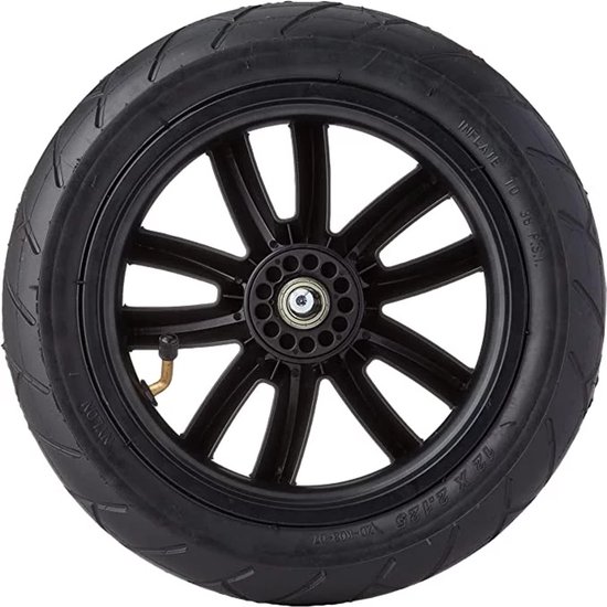 Kinderkraft Achterwiel voor Kinderwagen Moov - 12″ / 30 cm Stroller Wheel - Zwart, Origineel Vervangingsonderdeel, Licht & Eenvoudig te Monteren van Kinderkraft — afbeelding 3