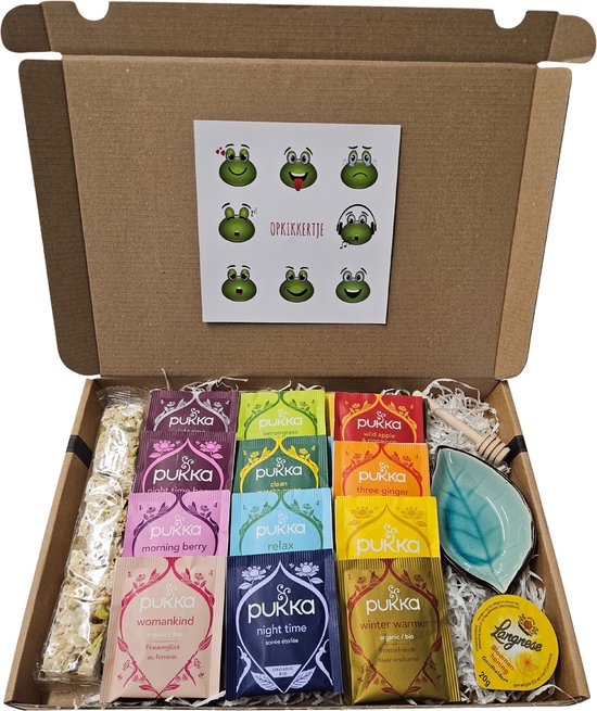 Thee-Honing Proeverij Pakket | Mystery Card 'Opkikkertje'