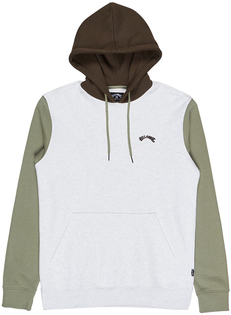 Billabong Arch Block Hoodie S Man Oatmeal Heather