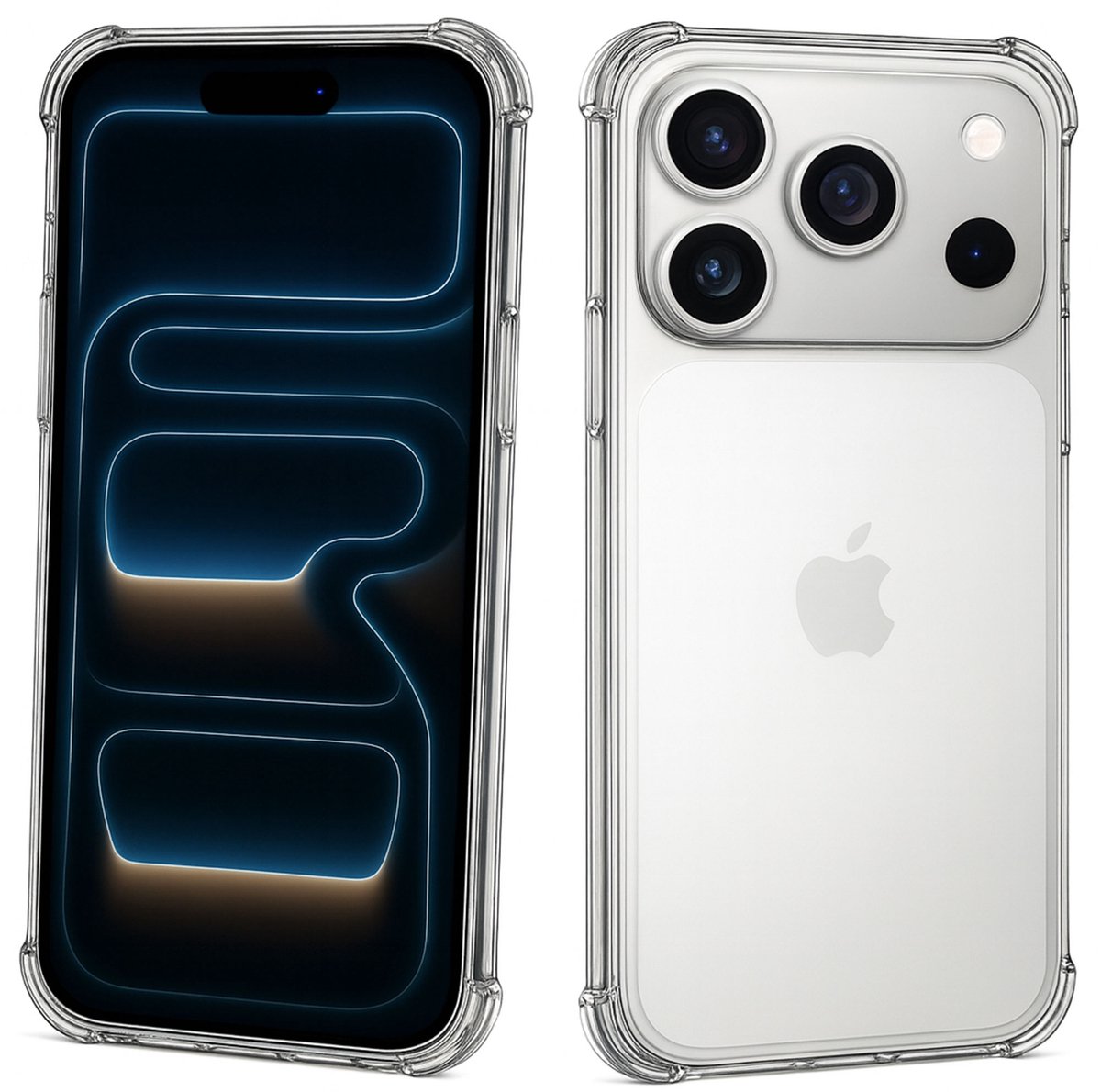 ChiGuard Hoesje Geschikt voor iPhone 17 Pro Hoesje - Shock Proof Case – Cover Transparant