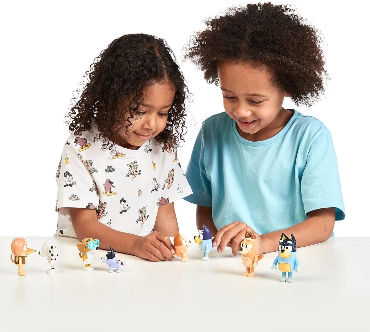BLUEY - 8 Speelfiguren Familie & Vrienden - Speelfigurenset — afbeelding 3