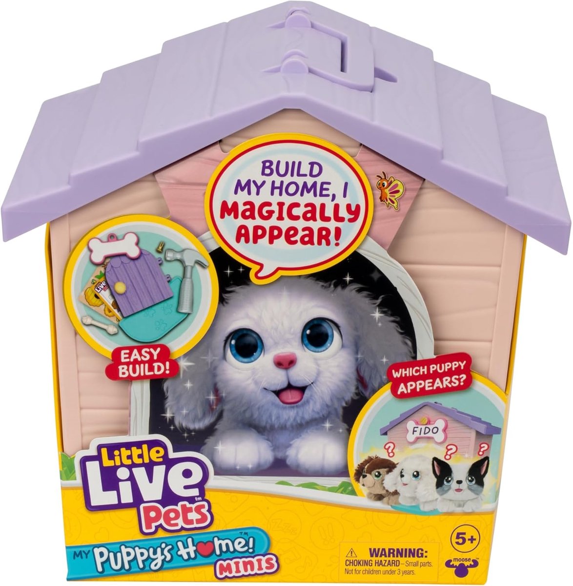 Surprise Niche - Moose Toys - Roze hond - Willekeurig model - Inclusief accessoires - Vanaf 5 jaar