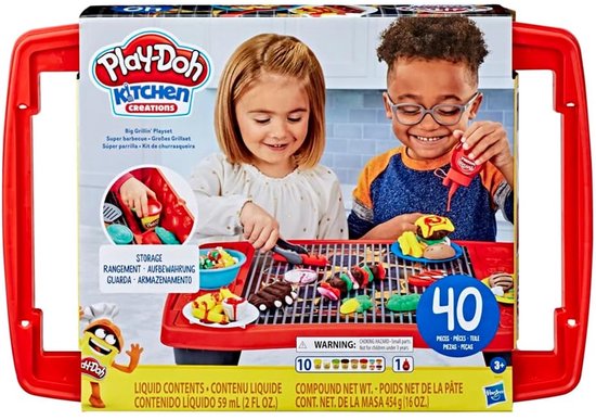 Plasticine Spel Play-Doh Kitchen Creations - Super Barbecue 40 Onderdelen — afbeelding 4
