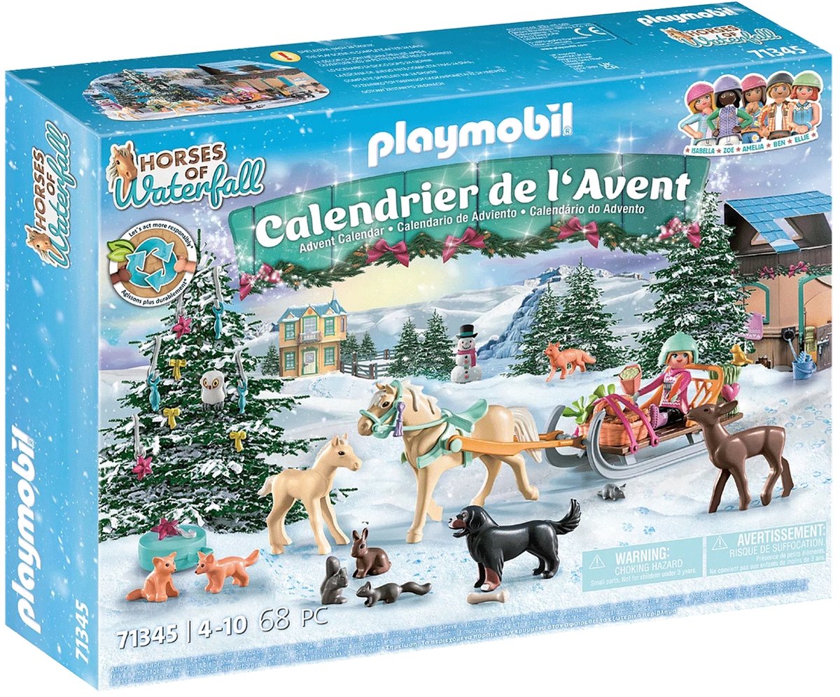 PLAYMOBIL Adventskalender Paarden: kerst sleerit - 71345 — afbeelding 10