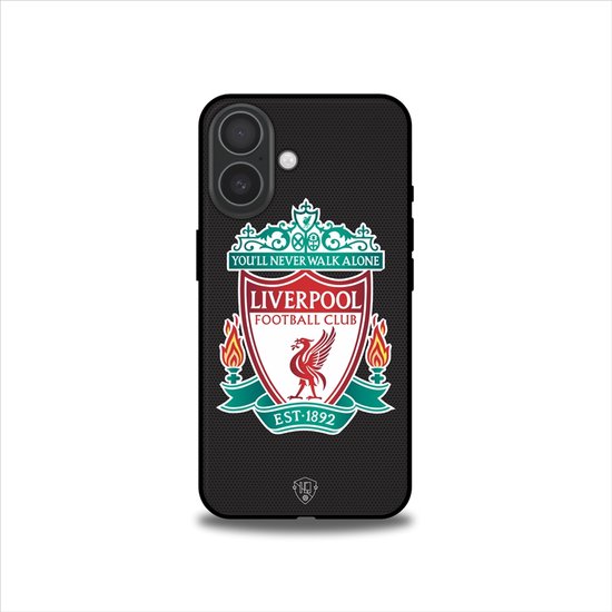 Liverpool telefoonhoesje Apple iPhone 16 - Backcover Softcase - Zwart