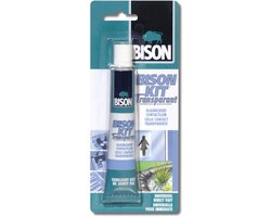 Bison Kit® transparant tube 50 ml, glashelder, sterke, universele contactlijm, vochtbestendig, vorstbestendig, -40°C tot +70°C, eenvoudig in gebruik, voor ontelbare reparaties