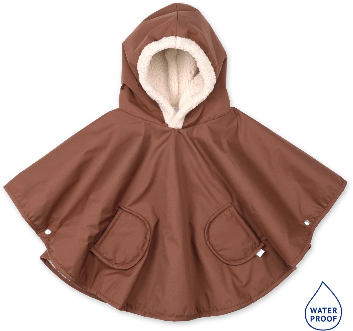 BEMINI Reisponcho - 9-36m - Warm door de regen - Choco