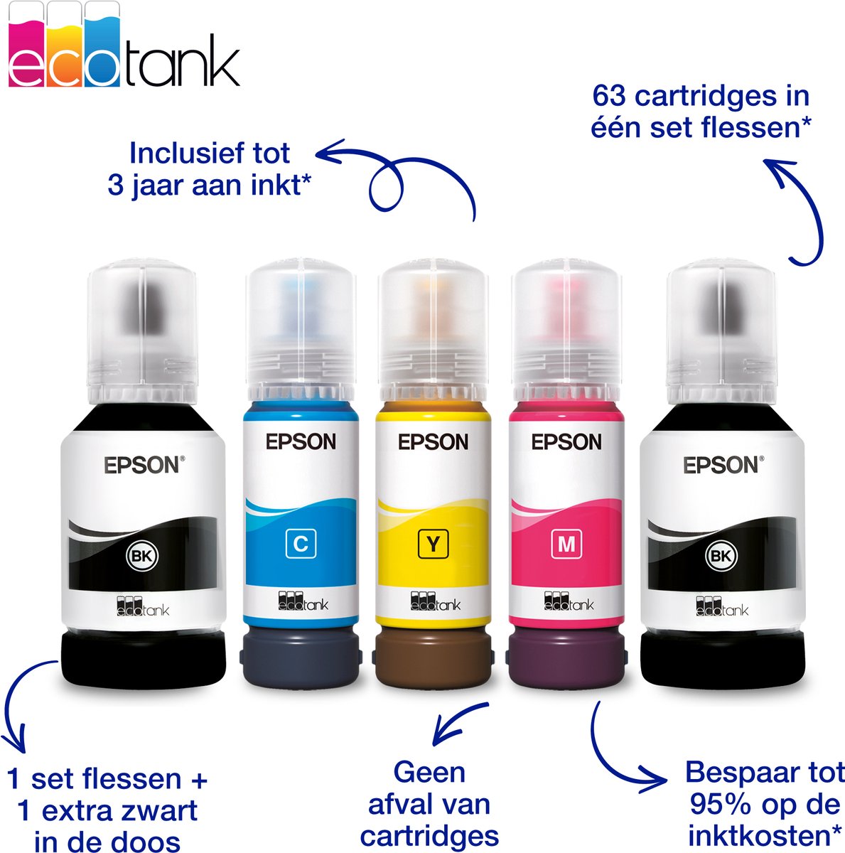 Epson EcoTank ET-3950 - All-in-One Inkttank Printer - Zwart — afbeelding 2