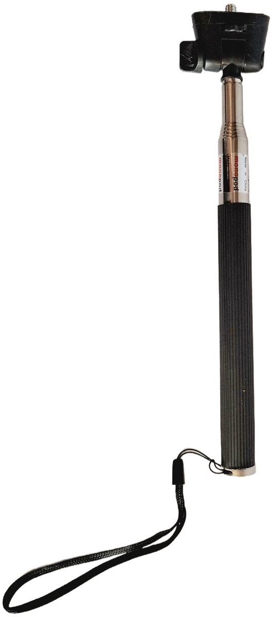 Selfie stick camera - Selfie stick go pro - Zwart - Houder go pro - Go pro statief