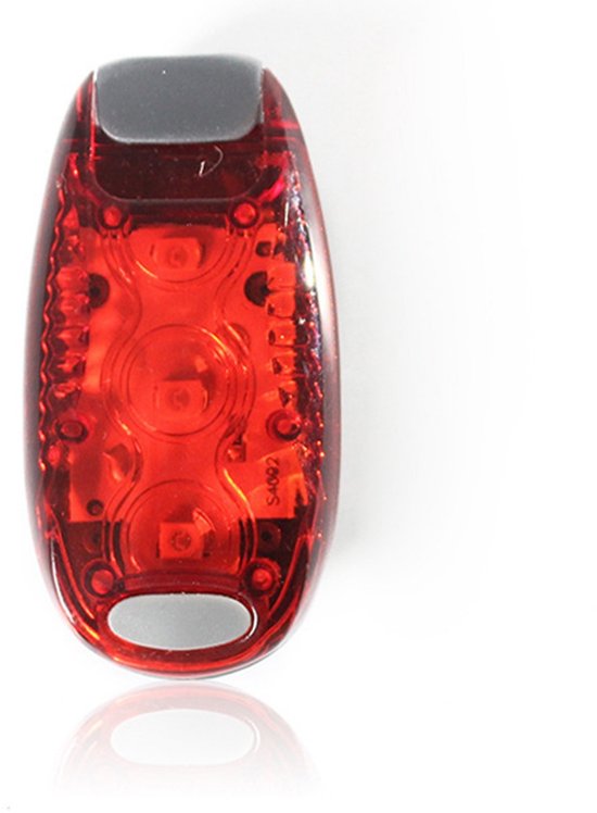 Lampe à pince lumineuse Dussdote - Lampe de sac à dos à LED- Feu d'avertissement pour vélo - Idéal pour la marche et le jogging - Rouge