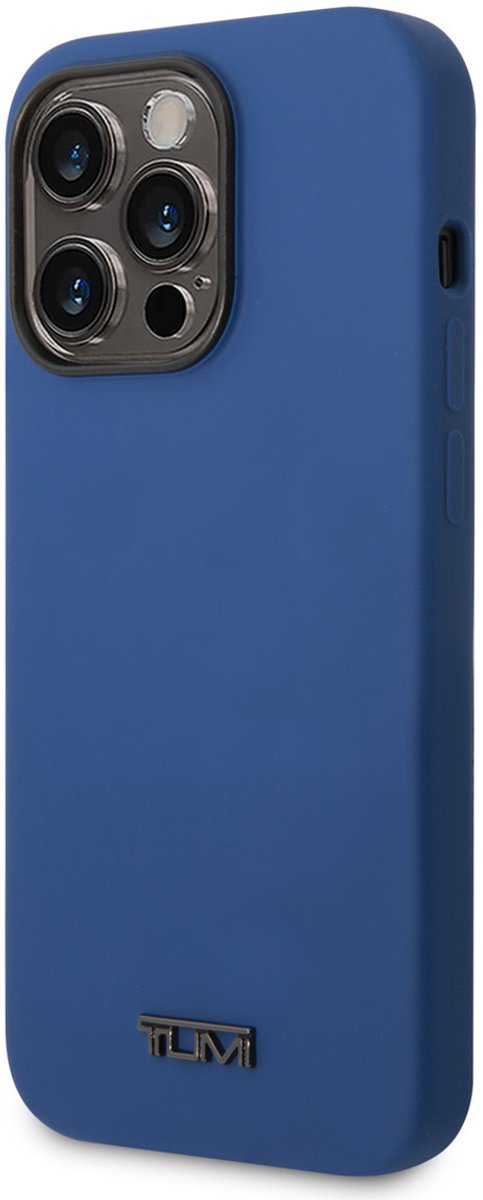 IPHONE 14 PRO - SILICONE BLUE HARD CASE - TUMI