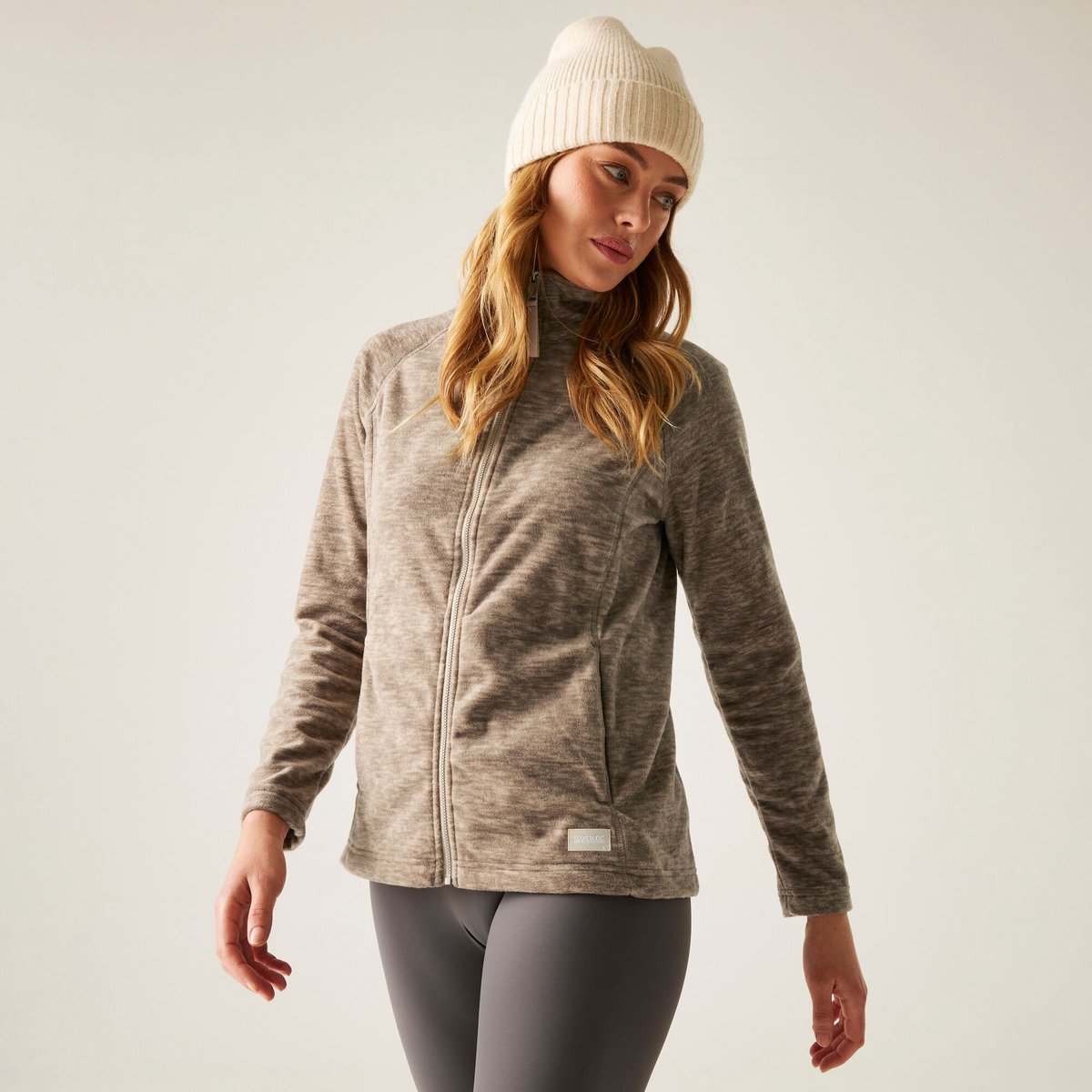 Mayse lichtgewicht isolerende fleecetrui voor dames Beige