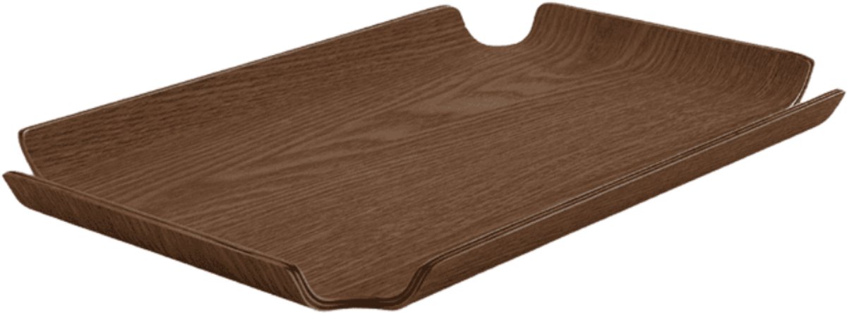 XLBoom Deck Tray 30x20cm Walnut – Houten serveer- en display tray – Verkrijgbaar in Oak | Walnut | Black – Design dienblad met antislip & stapelbaar