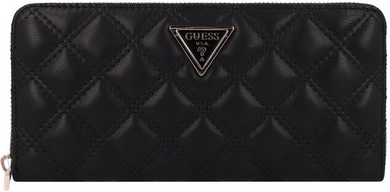 GUESS porte-monnaie Giully II SLG Zip Around Wallet Black noir