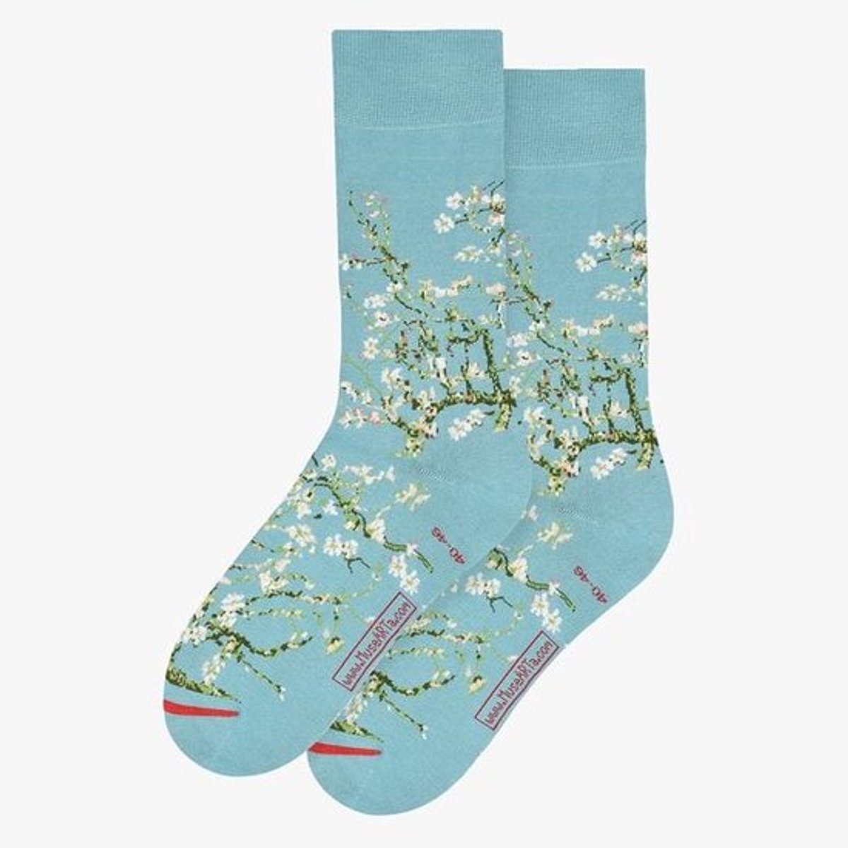 Kunst sokken- I like socks - Amandelbloesem