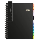 Agenda 2026 – A5 – Weekagenda – Hardcover – Zwart