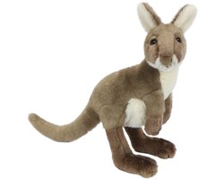 PIA Soft Toys - Pluche Knuffeldier Kangoeroe - staand - 30 cm