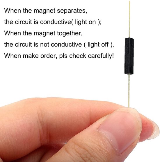 Plastic Reed Switch 10pcs Plastic Seal Reed Switch with 10pcs 2 * 6mm Magnetic 3 * 14mm ...
