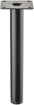 SOTECH meubelpoot LIMA Hoogte 200 mm, Ø 25 mm In hoogte verstelbaar 10 mm zwart mat Vitrinepoot Onderkastpoot