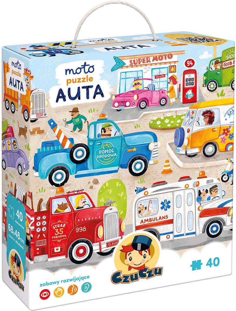 CzuCzu Moto puzzle Auta 3+