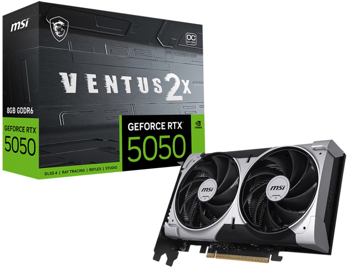 MSI GeForce RTX 5050 8G VENTUS 2X OC grafische kaart