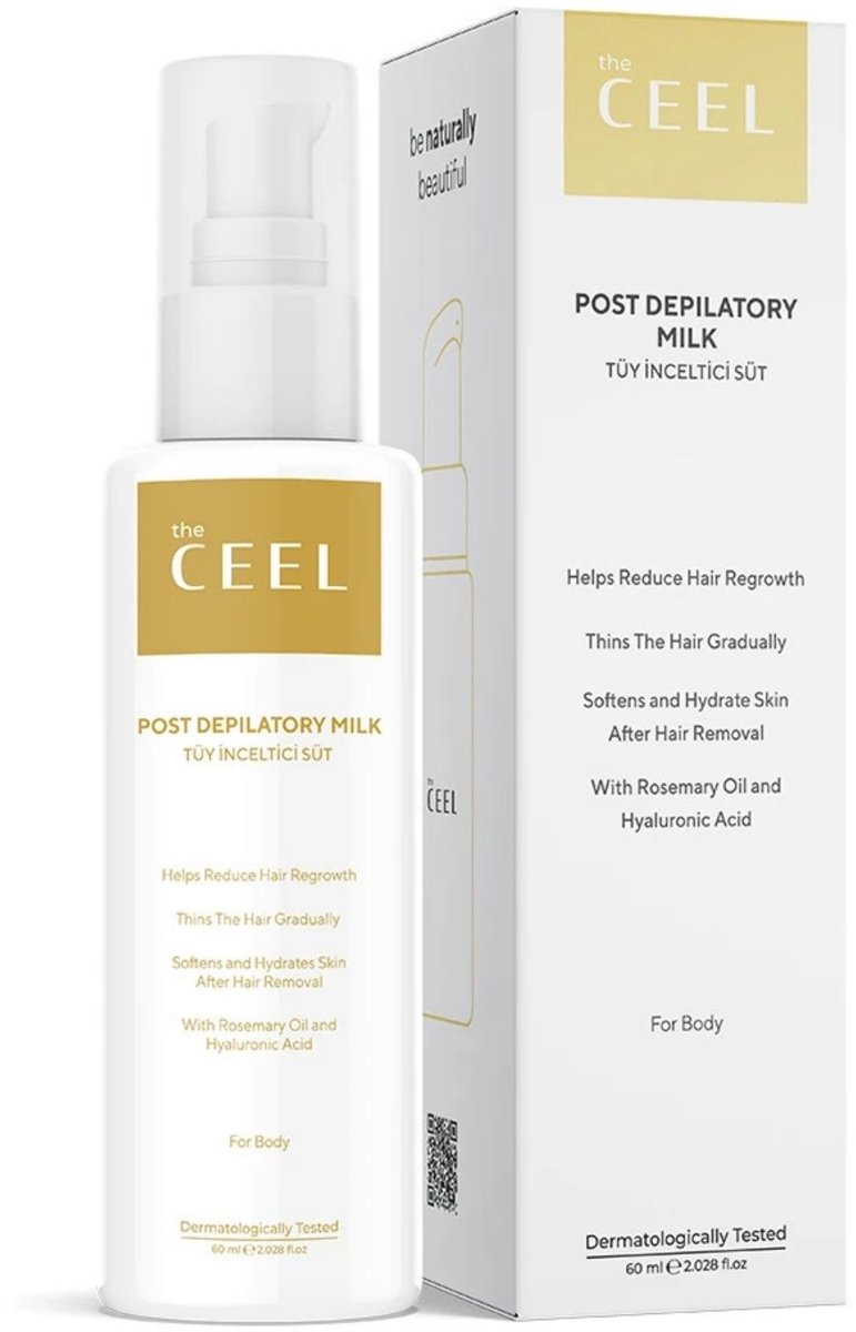 The Ceel Haarverdunnende melk - Verdunnen, verminderen en ontharen van ongewenste haren - Post depilatory milk 60 ml
