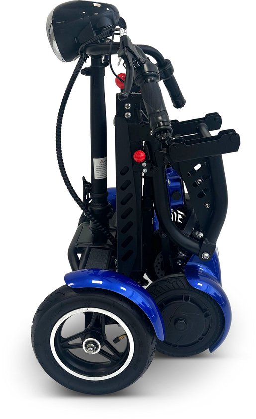 COMFYGO MS3000 PLUS Elektrische scootmobiel, 4 wielen, maximale snelheid 18 km/u, 10,4 Ah Lithium-ion accu, Actieradius tot 25 km, Blauw, Grote stoel