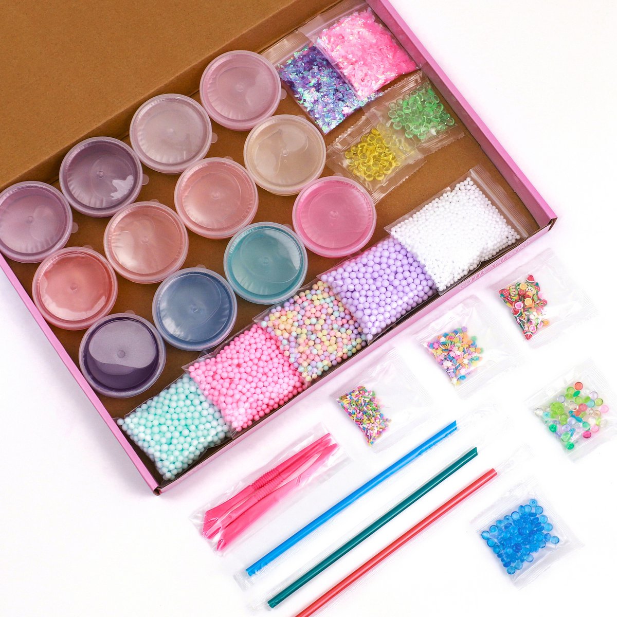 Allerion Unicorn Slijm Kit - Compleet Kant-en-Klaar Slijmpakket voor Kinderen - Sensorisch Speelgoed Pakket - Knutselpakket Jongens & Meisjes - Maak je eigen Glitter Slime — afbeelding 3