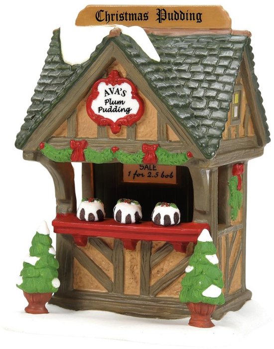 Department 56 Ava's plum pudding stall Dickens Village
