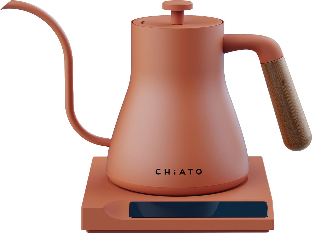 CHiATO flowPLAY Gooseneck Elektrische waterkoker, 0,6 l - Terracotta