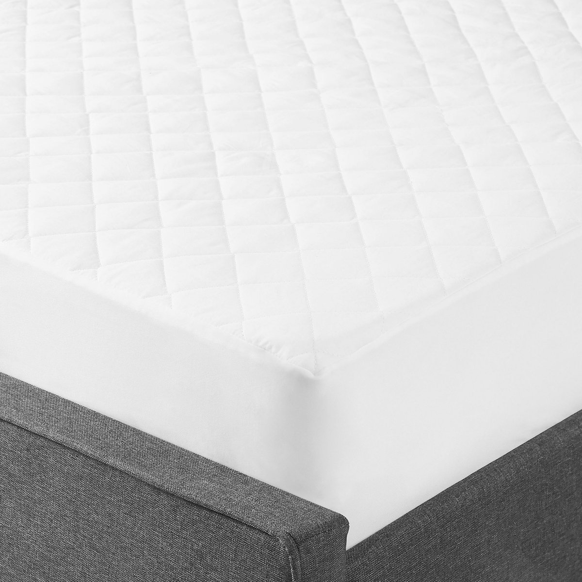 VILLUERCA - Matrastopper - Wit 90 x 200 cm - Japara katoen