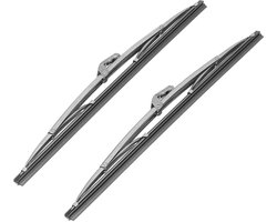 Wiper Blades Windshield Wipers Stainless Steel Polished Silver 12 Inch 30.48 Cm Car Universal