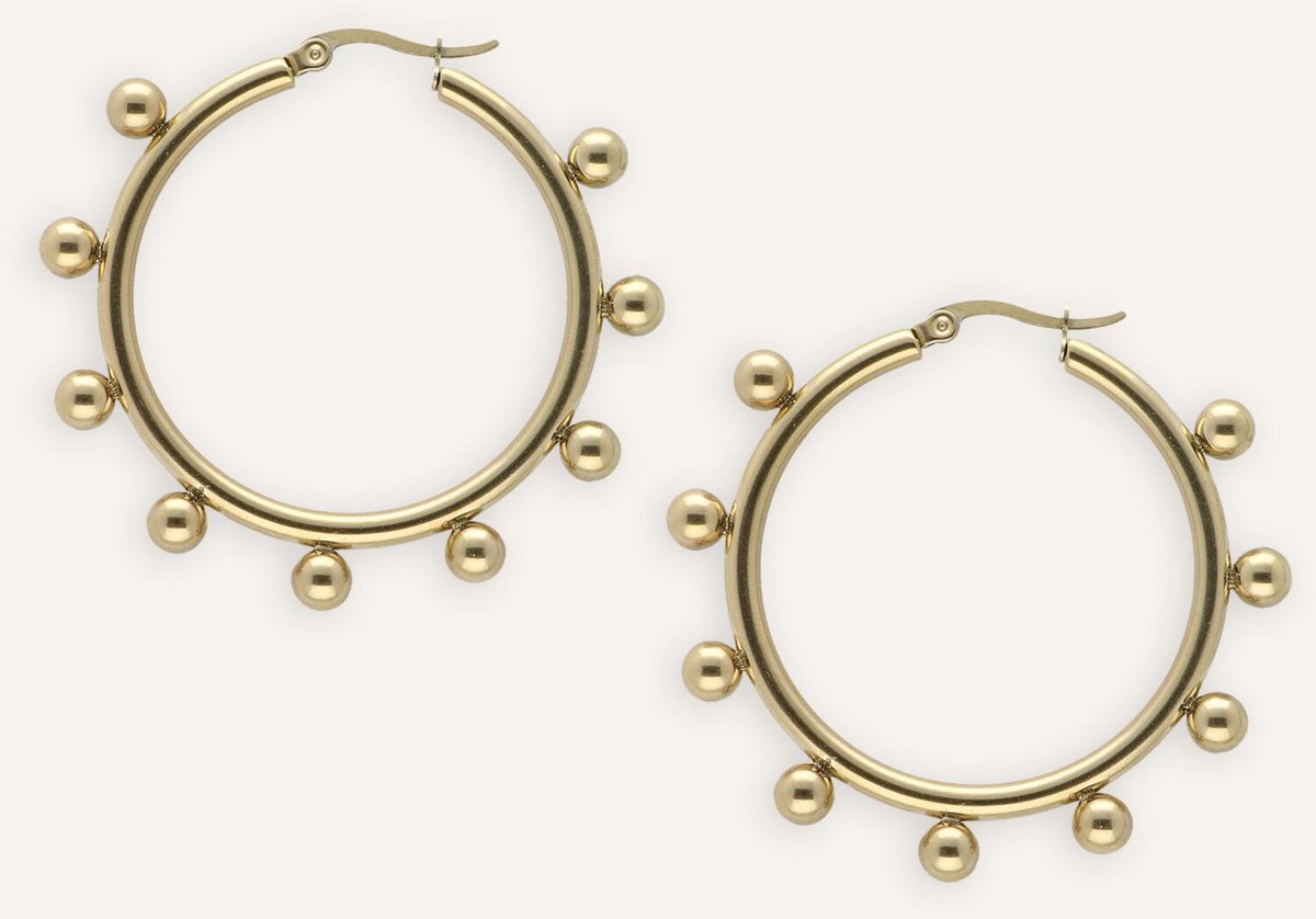 Notre-V Earring#3 Sieraden Dames - Goudkleurig - Maat ONESIZE