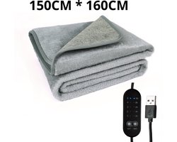 elektrische deken - heated blanket - USB Verwarmde Matrasmat met 5-Niveaus Timer & Temperatuurregeling - Schoon te Maken, Veilige Technologie, Voor Individueel Gebruik, Outdoor Liefhebbers