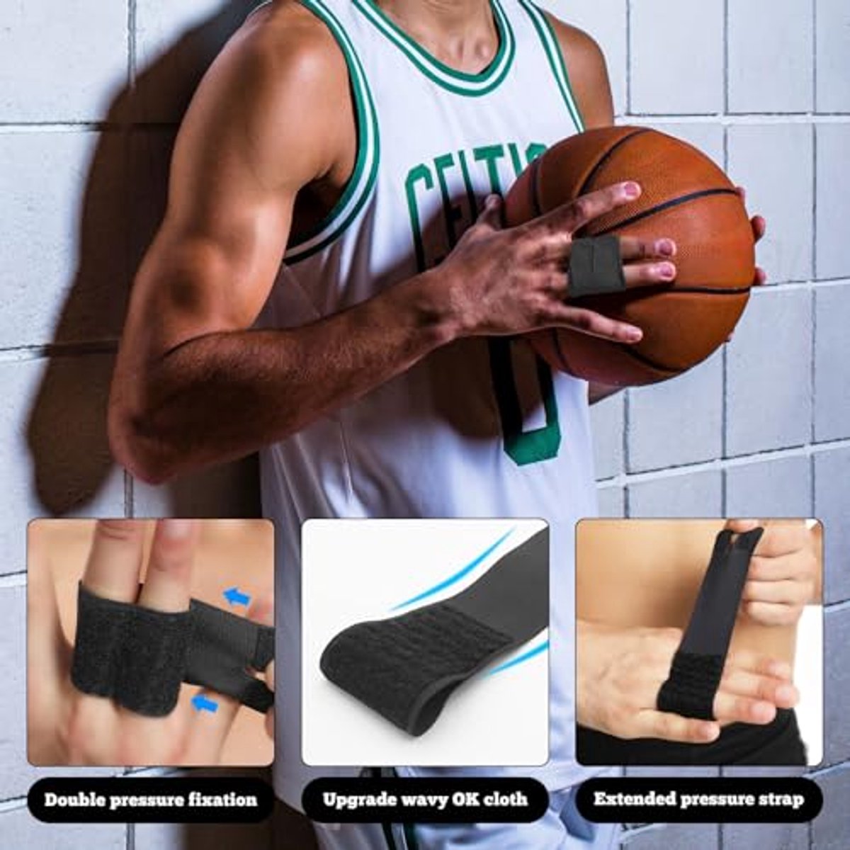 2 pieces finger splints, pink, nylon finger splint, middle finger, finger splint, index finger, battery splint, elastic bandage to protect fingers, broken sprains, double attachment