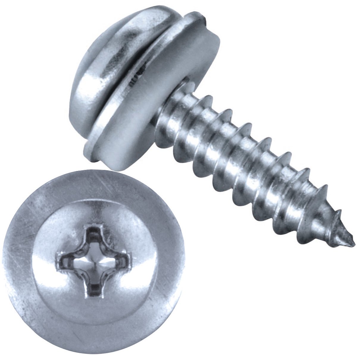 GOEBEL® - 500 x Bolkop plaatschroeven (Ø x L) 4,8 x 16 mm RVS V2A / A2 (AISI 304/02) met EPDM Ring DIN7981 / ISO7049 - Schroeven - 3034248160