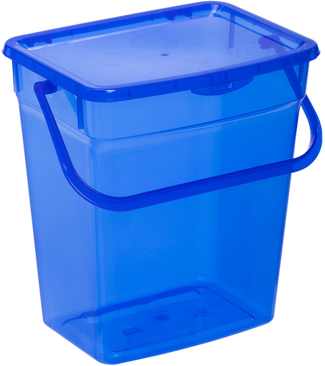 Wasmiddelbox 6 liter grijs-transparant
