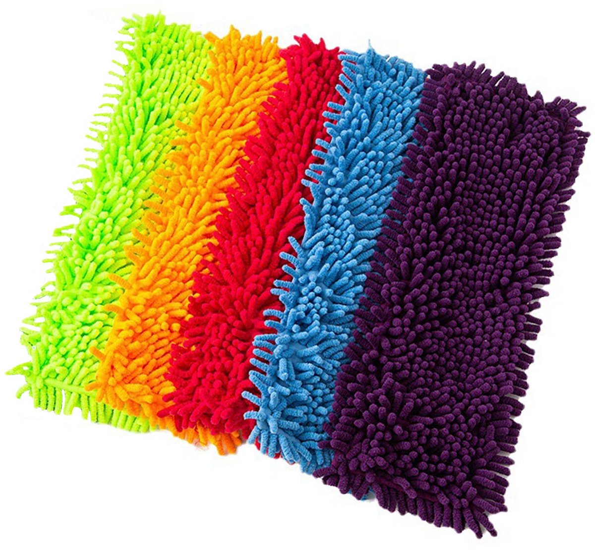Ibenzoa® Set van 5 Wasbare Microvezel Dweilpads voor Diverse Vloertypes