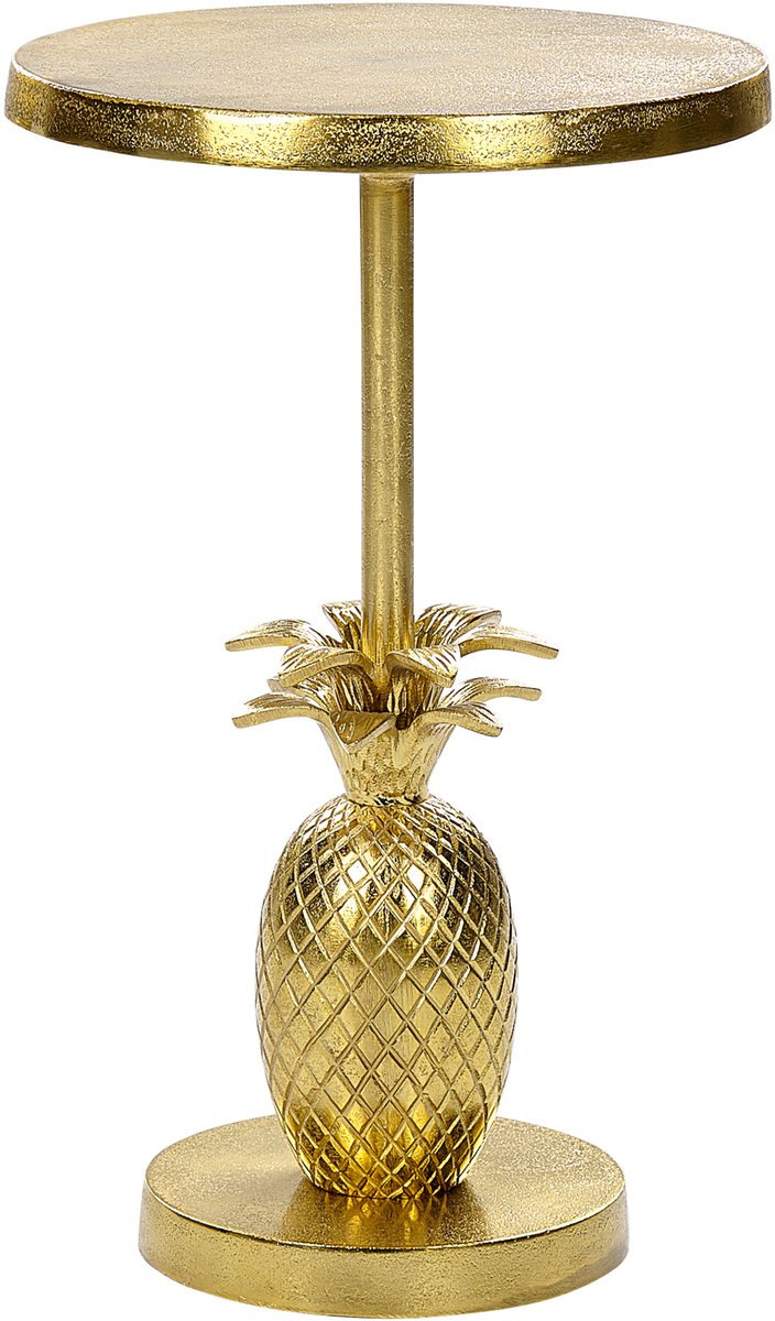 Beliani PANNOUVRE - Bijzettafel - Goud - Aluminium