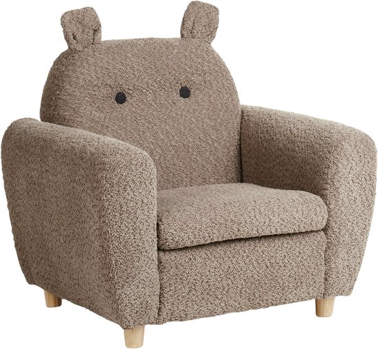 BELIANI MARIBO - Kinderfauteuil - Bruin - Bouclé van Merkloos — afbeelding 2