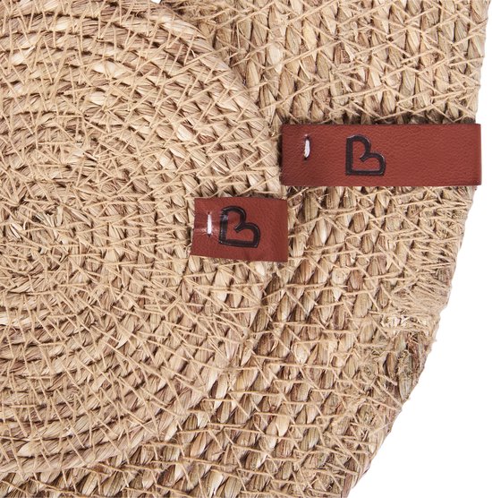 BELIANI PEPPERBERRY - Set de 12 sets de table et dessous de verre - Naturel - Jute