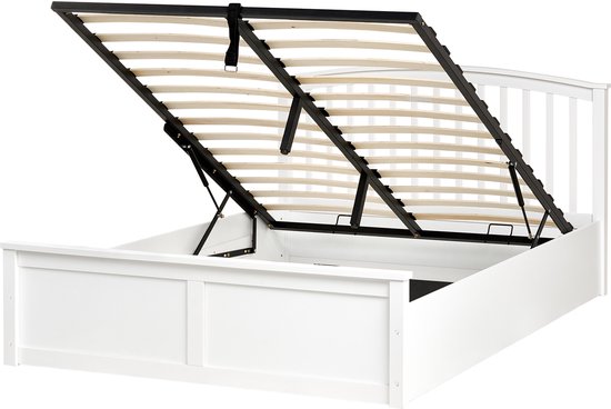 Lit avec rangement Pinède CLARBEC 140 x 200 cm Wit