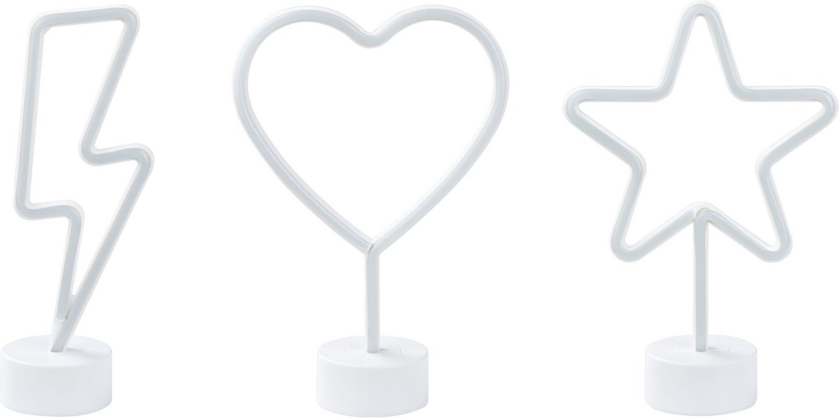 FLORETTA - LED decor set van 3 - Multicolor - Synthetisch materiaal
