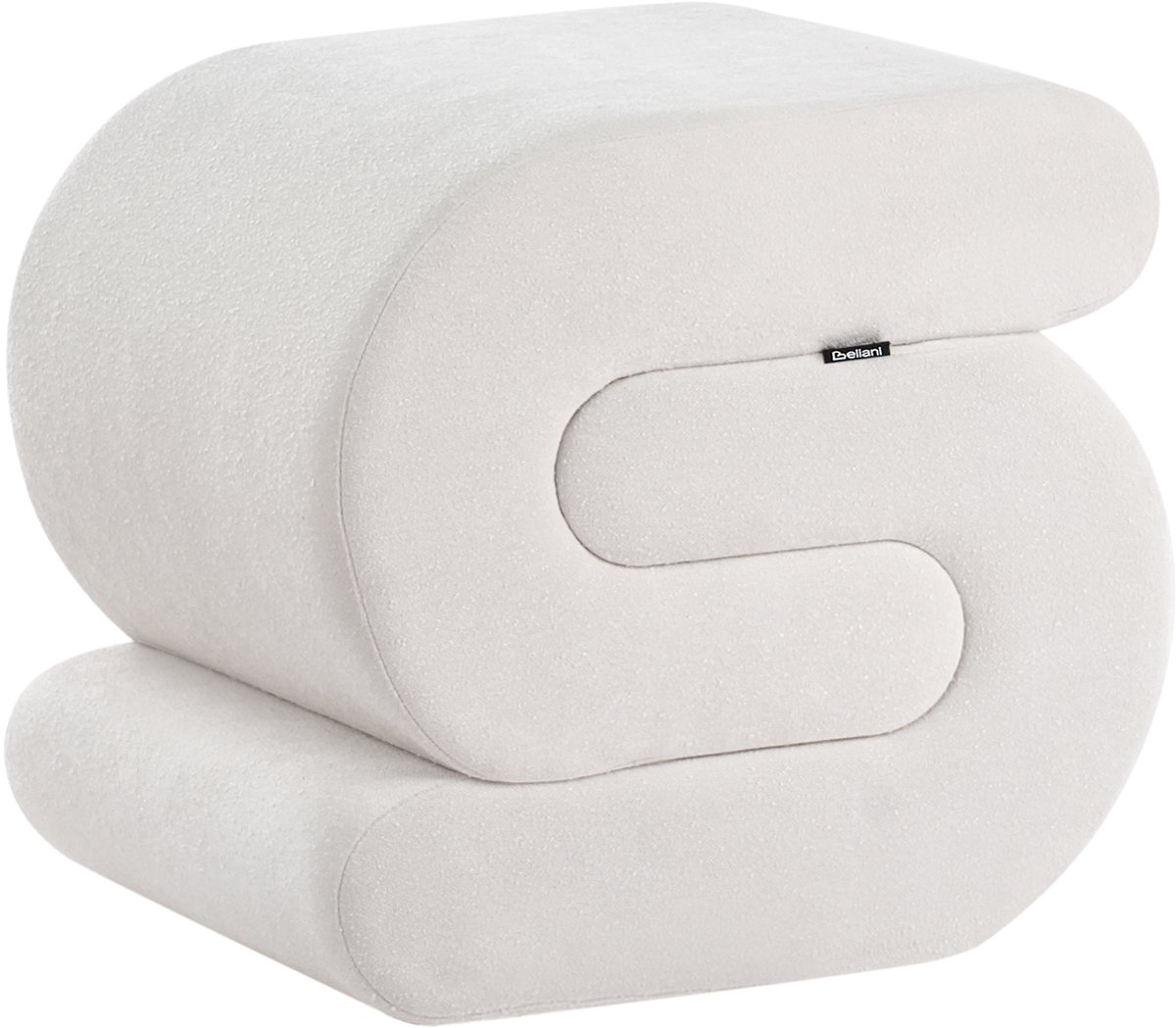 ARCADIA - Poef - Gebroken wit - Chenille