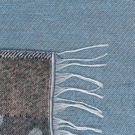 Beliani LIMGHA - Plaid - bleu - Plastique